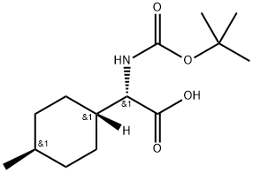 Cyclohexaneacetic acid, α-[[(1,1-dimethylethoxy)carbonyl]amino]-4-methyl-, trans-(αS)-