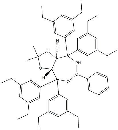 (3AR,8AR)-4,4,8,8-四(3,5-二乙基苯基)四氢-2,2-二甲基-6-苯基-1,3-二氧杂环戊烯并[4,5-E][1,3,2]二氧杂磷杂卓