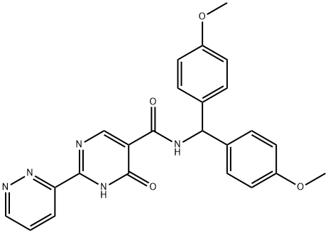N-(双(4-甲氧基苯基)甲基)-4-羟基-2-(哒嗪-3-基)嘧啶-5-甲酰胺