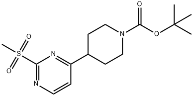 1-Piperidinecarboxylic acid, 4-[2-(methylsulfonyl)-4-pyrimidinyl]-, 1,1-dimethylethyl ester