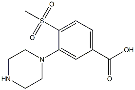 4-(Methylsulfonyl)-3-piperazinobenzoic Acid