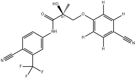 (2S)-3-(4-cyano-2,3,5,6-tetradeuteriophenoxy)-N-[4-cyano-3-(trifluoromethyl)phenyl]-2-hydroxy-2-methylpropanamide