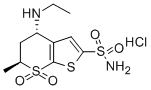 4H-Thieno[2,3-b]thiopyran-2-sulfonamide, 4-(ethylamino)-5,6-dihydro-6-methyl-, 7,7-dioxide, (4S,6S)-