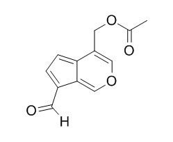 Cyclopenta(c)pyran-7-carboxaldehyde, 4-((acetyloxy)methyl)-