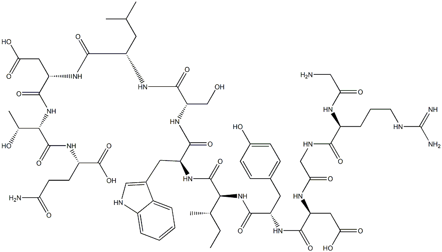 L-Glutamine, glycyl-L-arginylglycyl-L-α-aspartyl-L-tyrosyl-L-isoleucyl-L-tryptophyl-L-seryl-L-leucyl-L-α-aspartyl-L-threonyl-