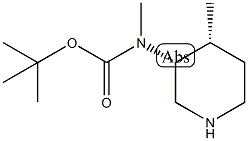 CarbaMic acid, N-Methyl-N-[(3R,4R)-4-Methyl- 3-piperidinyl]-, 1,1-diMethylethyl ester, rel-