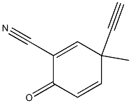 1,4-Cyclohexadiene-1-carbonitrile, 3-ethynyl-3-Methyl-6-oxo-