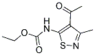 N-(4-乙酰基-3-甲基-1,2-噻唑-5-基)氨基甲酸乙酯