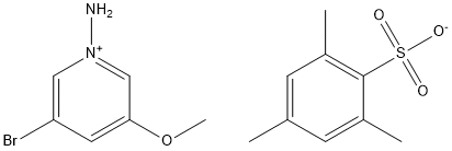 1-氨基-3-溴-5-甲氧基吡啶-1-鎓-2,4,6-三甲基苯磺酸盐