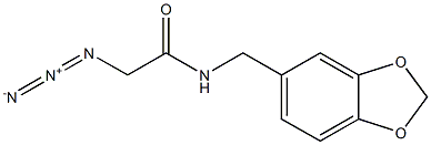 2-azido-N-(1,3-benzodioxol-5-ylmethyl)acetamide