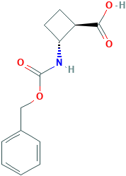 Cyclobutanecarboxylic acid, 2-[[(phenylmethoxy)carbonyl]amino]-, (1R,2R)-rel-