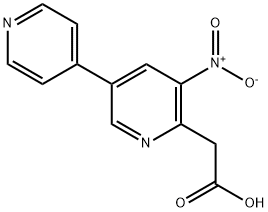 2-(3-Nitro-5-(pyridin-4-yl)pyridin-2-yl)acetic acid
