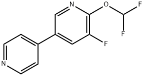 2-(Difluoromethoxy)-3-fluoro-5-(pyridin-4-yl)pyridine