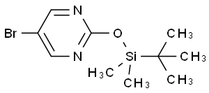 5-Bromo-2-{[(tert-butyl)dimethylsilyl]oxy}-1,3-diazine, [(5-Bromopyrimidin-2-yl)oxy](tert-butyl)dimethylsilane