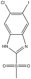 5-Chloro-6-iodo-2-(methylsulfonyl)-1H-benzimidazole