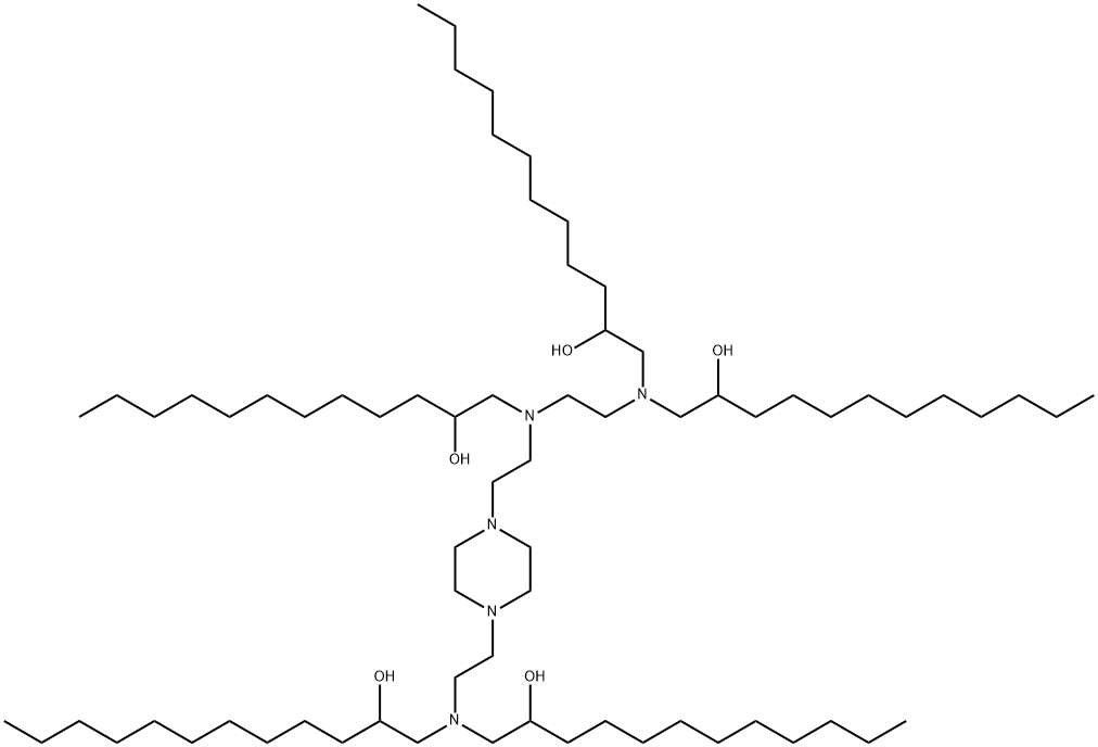 1-[2-[Bis(2-hydroxydodecyl)amino]ethyl-[2-[4-[2-[bis(2-hydroxydodecyl)amino]ethyl]piperazin-1-yl]ethyl]amino]dodecan-2-ol