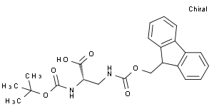 3-[(9H-Fluoren-9-ylmethoxycarbonyl)amino]-L-alanine, N-BOC protected