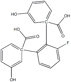 3-Hydroxy-benzoic acid 1,1′-(3-fluoro-1,2-phenylene) ester
