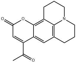 1H,5H,11H-[1]Benzopyrano[6,7,8-ij]quinolizin-11-one, 9-acetyl-2,3,6,7-tetrahydro- (9CI)