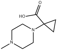 Cyclopropanecarboxylic acid, 1-(4-methyl-1-piperazinyl)-