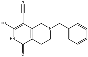 6-benzyl-1,3-dihydroxy-5,6,7,8-tetrahydro-2,6-naphthyridine-4-carbonitrile