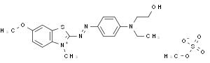 benzothiazolium,2-[[4-[ethyl(2-hydroxyethyl)amino]phenyl]azo]-6-methoxy-3-meth