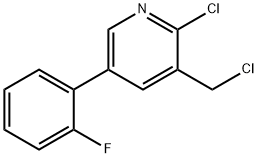 2-Chloro-3-chloromethyl-5-(2-fluorophenyl)pyridine