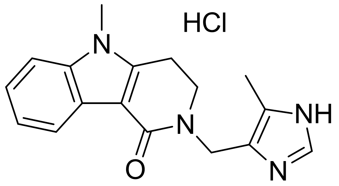 2,3,4,5-tetrahydro-5-methyl-2-[(5-methyl-1h-imidazol-4-yl)methyl]-1h-pyrido[4,3-b]indol-1-one hydrochloride