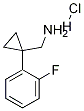 (1-(2-fluorophenyl)cyclopropyl)methanamine HCl