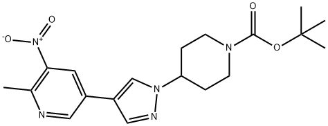 1-Piperidinecarboxylic acid, 4-[4-(6-methyl-5-nitro-3-pyridinyl)-1H-pyrazol-1-yl]-, 1,1-dimethylethyl ester