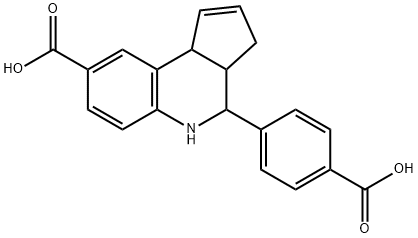 4-(4-Carboxyphenyl)-3a,4,5,9b-tetrahydro-3H-cyclopenta[c]quinoline-8-carboxylic acid