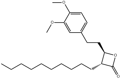 2-Oxetanone, 3-decyl-4-[2-(3,4-dimethoxyphenyl)ethyl]-, (3R,4R)-