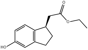 1H-Indene-1-acetic acid, 2,3-dihydro-5-hydroxy-, ethyl ester, (1R)-