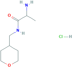 2-Amino-N-(tetrahydro-2H-pyran-4-ylmethyl)-propanamide hydrochloride