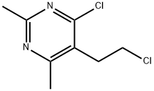 4-chloro-5-(2-chloroethyl)-2,6-dimethylpyrimidine