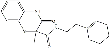 N-[2-(cyclohexen-1-yl)ethyl]-2-methyl-3-oxo-4H-1,4-benzothiazine-2-carboxamide