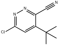 3-PYRIDAZINECARBONITRILE, 6-CHLORO-4-(1,1-DIMETHYLETHYL)-