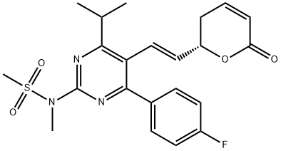 Methanesulfonamide, N-[5-[(1E)-2-[(2S)-3,6-dihydro-6-oxo-2H-pyran-2-yl]ethenyl]-4-(4-fluorophenyl)-6-(1-methylethyl)-2-pyrimidinyl]-N-methyl-
