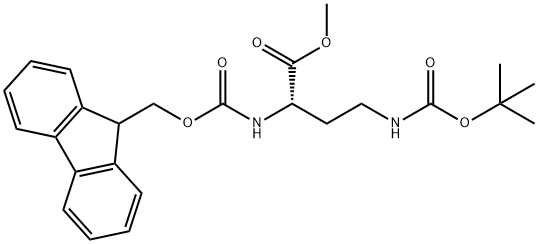 Butanoic acid, 4-[[(1,1-dimethylethoxy)carbonyl]amino]-2-[[(9H-fluoren-9-ylmethoxy)carbonyl]amino]-, methyl ester, (2S)-