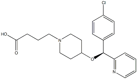 4-{4-[(S)-(4-chlorophenyl)(pyridin-2-yl)methoxy]piperidin-1-yl}butanoic acid