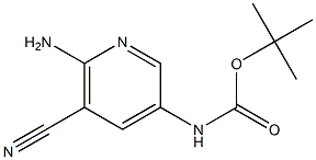 tert-butyl (6-amino-5-cyano-3-pyridinyl)carbamate(SALTDATA: FREE)