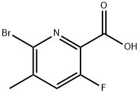 6-bromo-3-fluoro-5-methylpyridine-2-carboxylic acid