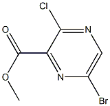 2-Pyrazinecarboxylic acid, 6-bromo-3-chloro-, methyl ester