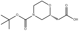 2-Morpholineacetic acid, 4-[(1,1-dimethylethoxy)carbonyl]-, (2R)-