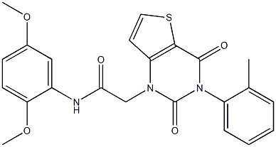 N-(2,5-dimethoxyphenyl)-2-[3-(2-methylphenyl)-2,4-dioxothieno[3,2-d]pyrimidin-1-yl]acetamide