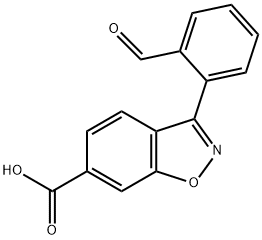 1,2-Benzisoxazole-6-carboxylic acid, 3-(2-formylphenyl)-