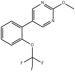 2-Methoxy-5-(2-(trifluoromethoxy)phenyl)pyrimidine
