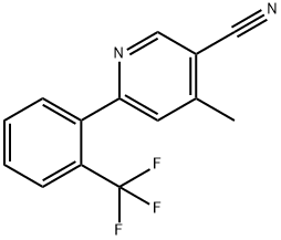 4-Methyl-6-(2-(trifluoromethyl)phenyl)nicotinonitrile