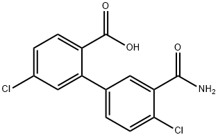 2-(3-Carbamoyl-4-chlorophenyl)-4-chlorobenzoic acid