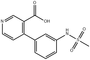 3-Pyridinecarboxylic acid, 4-[3-[(methylsulfonyl)amino]phenyl]-